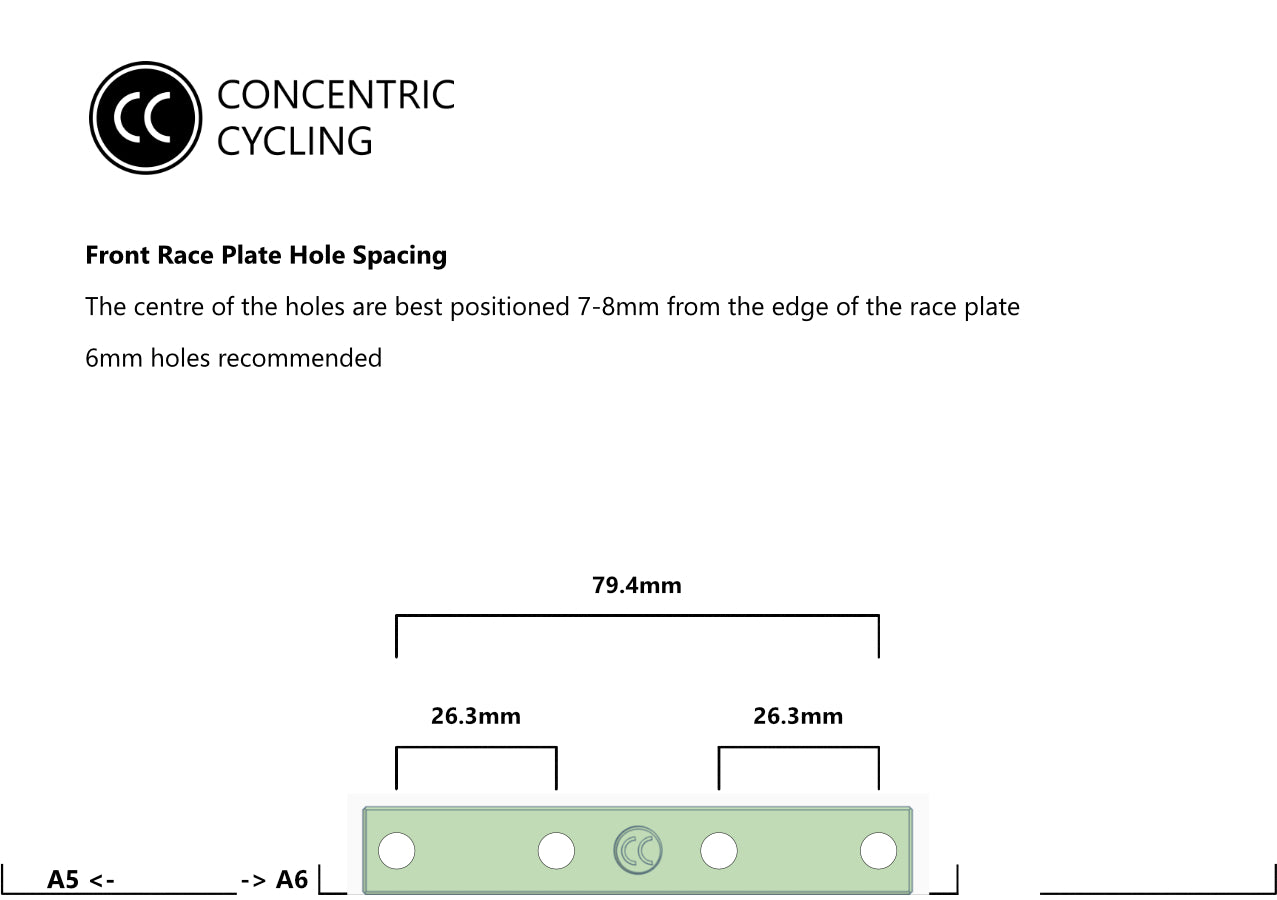 Front Race Plate Mount